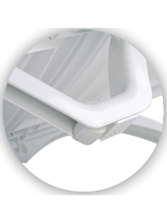 Set van 10 ligstoelen Aqua, wit Set van 10 ligstoelen Aqua, wit