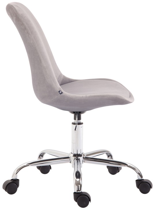 Bureaustoel Toulouse fluweel, grijs
