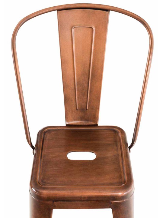 Set van 4 barkrukken Aiden, koper