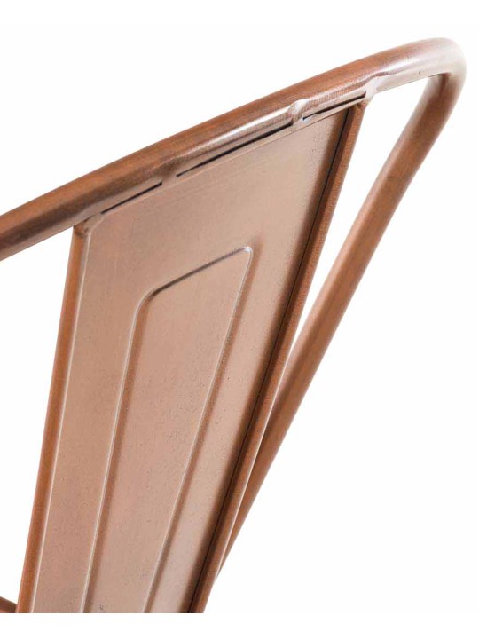 Set van 4 barkrukken Aiden, koper