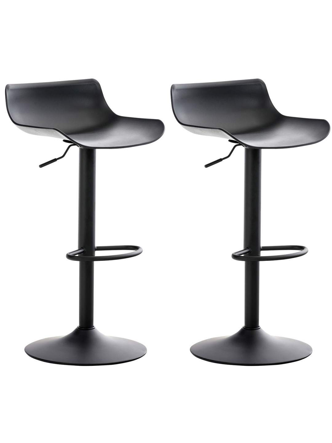 Set van 2 barkrukken Aveiro, zwart