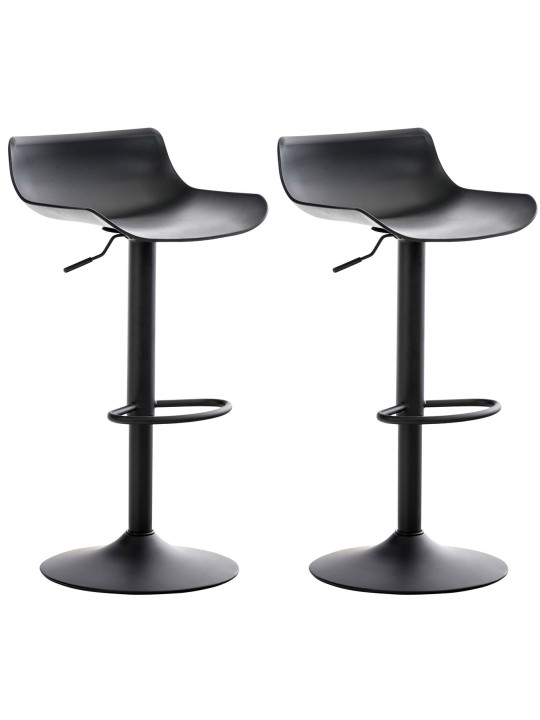 Set van 2 barkrukken Aveiro, zwart Set van 2 barkrukken Aveiro, zwart