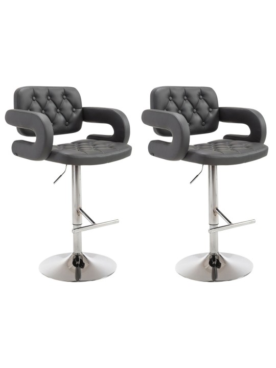 Set van 2 barkrukken Dublin C, grijs