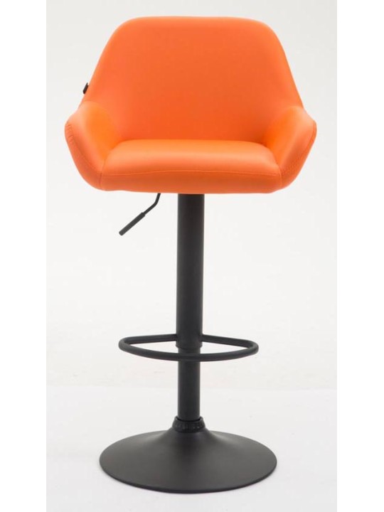 Set van 2 barkrukken Braga kunstleer, oranje Set van 2 barkrukken Braga kunstleer, oranje