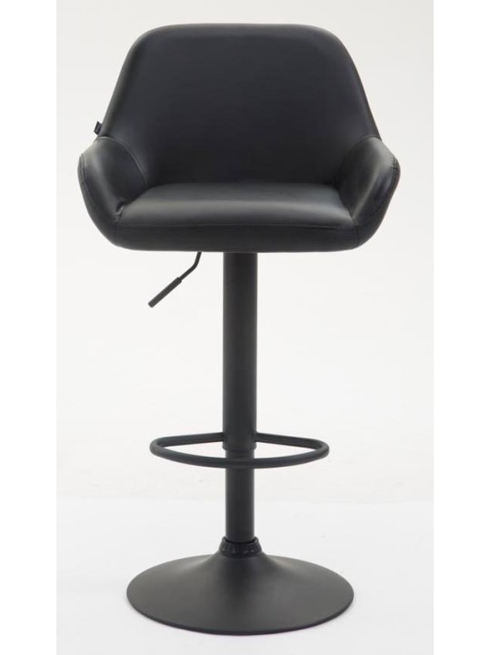 Set van 2 barkrukken Braga kunstleer, zwart