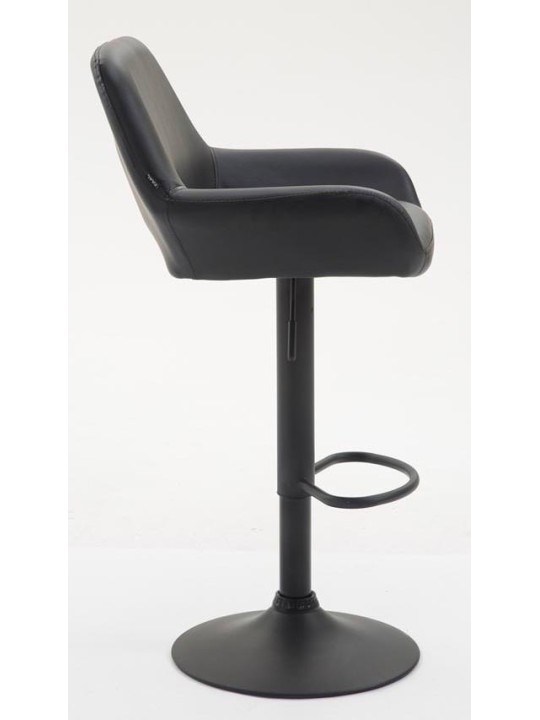 Set van 2 barkrukken Braga kunstleer, zwart