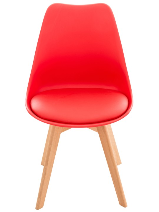 Set van 4 stoelen Linares, rood