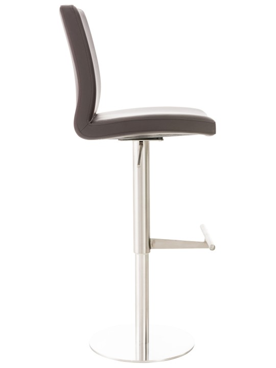 Barkruk Cadiz kunstleer RVS, bruin Barkruk Cadiz kunstleer RVS, bruin