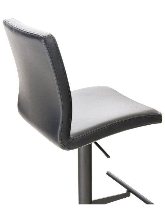 Barkruk Cadiz kunstleer, zwart