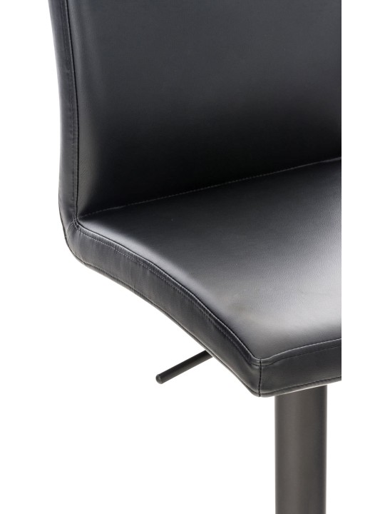 Barkruk Cadiz kunstleer, zwart