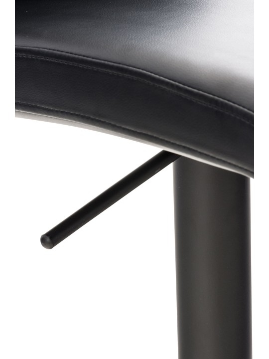 Barkruk Cadiz kunstleer, zwart