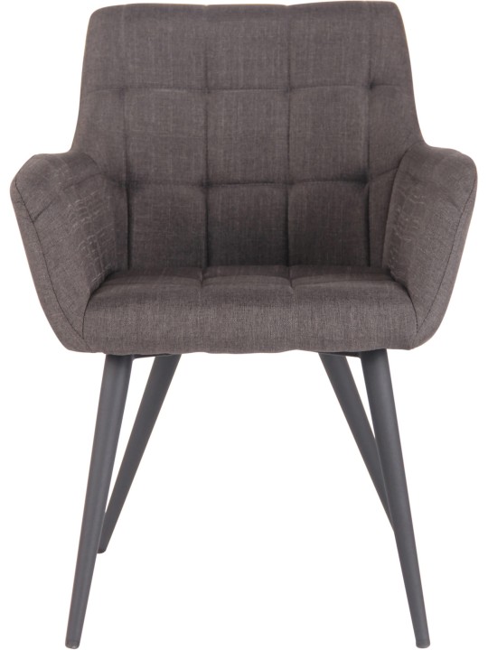Eetkamerstoel Lyss stof, donkergrijs