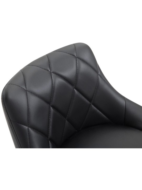 Set van 2 barkrukken Lazio kunstleer C, zwart