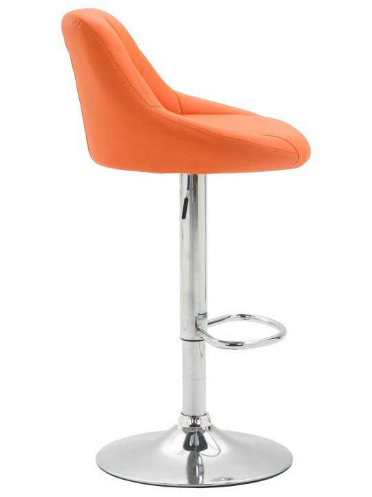 Set van 2 barkrukken Lazio kunstleer C, oranje