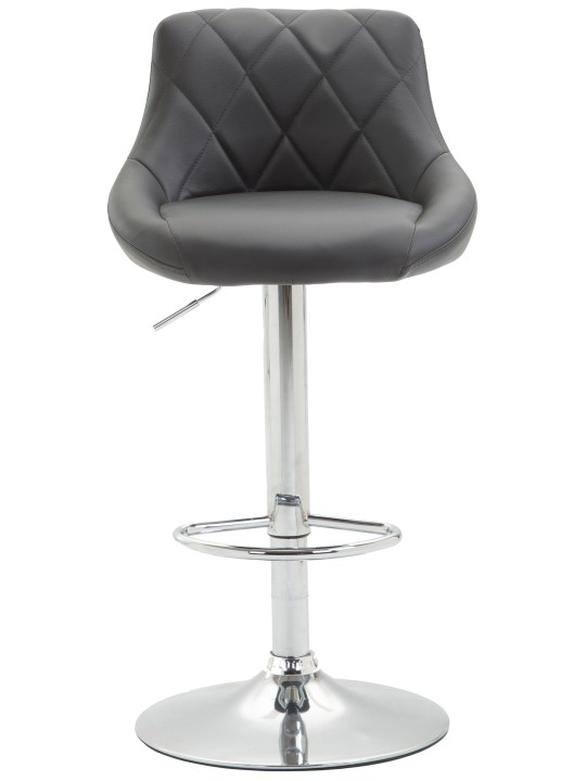 Set van 2 barkrukken Lazio kunstleer C, grijs