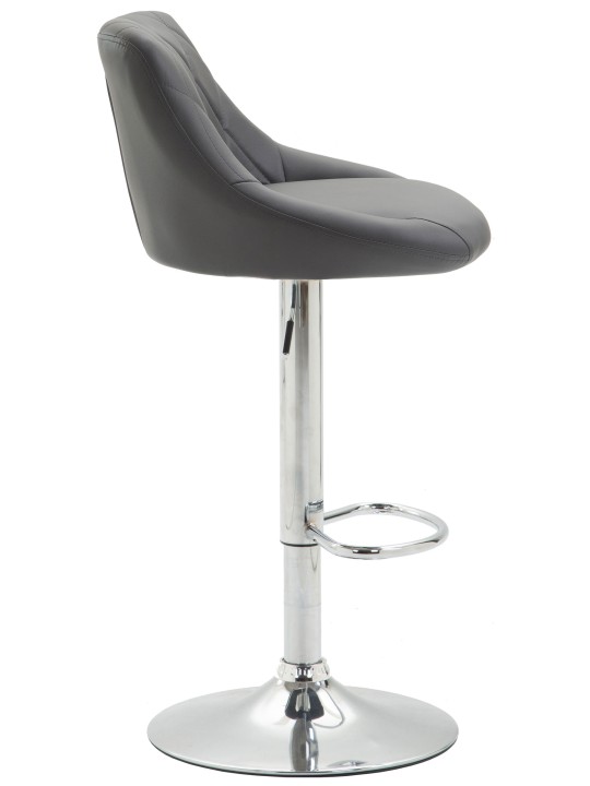 Set van 2 barkrukken Lazio kunstleer C, grijs