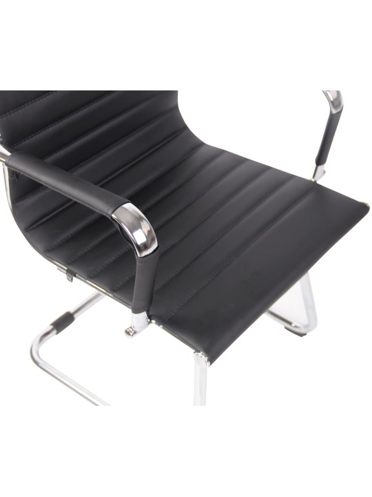 Bezoekersstoel Balve kunstleer, zwart Bezoekersstoel Balve kunstleer, zwart