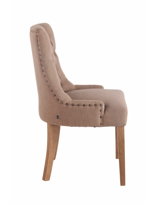 Set van 2 eetkamerstoelen Aberdeen stof antiek-licht, taupe