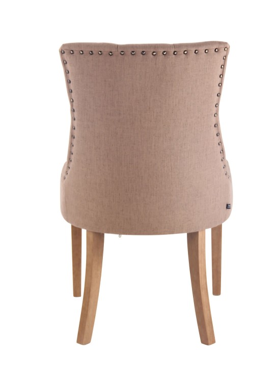 Set van 2 eetkamerstoelen Aberdeen stof antiek-licht, taupe