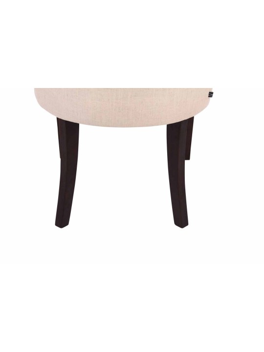 Set van 2 eetkamerstoelen Aberdeen stof antiek, crème