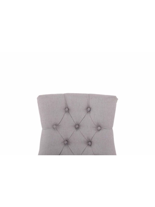 Set van 2 eetkamerstoelen Aberdeen stof antiek, grijs