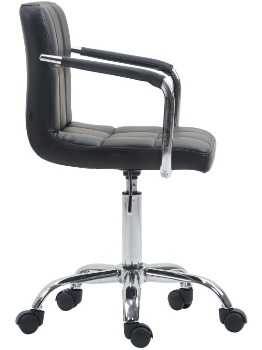 Bureaustoel Lucy V2 kunstleer, zwart