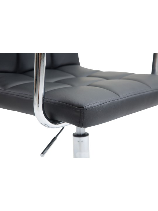 Bureaustoel Lucy V2 kunstleer, zwart
