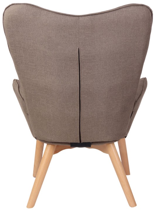 Ligstoel Durham stof, taupe