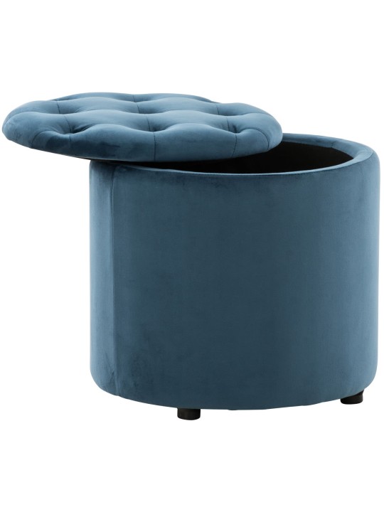 Kruk Pantin fluweel, blauw
