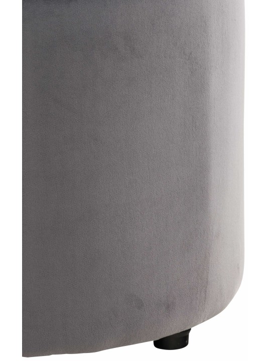 Kruk Pantin fluweel, grijs