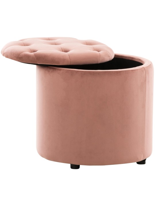 Kruk Pantin fluweel, roze Kruk Pantin fluweel, roze