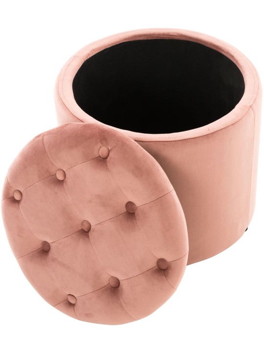 Kruk Pantin fluweel, roze Kruk Pantin fluweel, roze