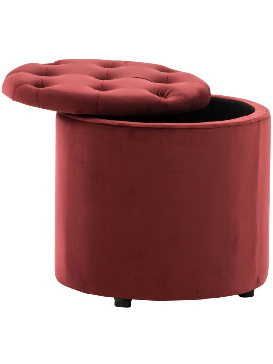 Kruk Pantin fluweel, rood
