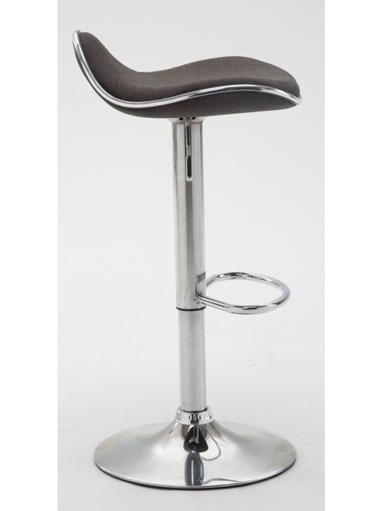 Set van 2 barkrukken Shanghai stof C, donkergrijs