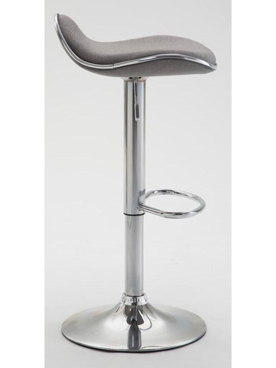 Set van 2 barkrukken Shanghai stof C, lichtgrijs