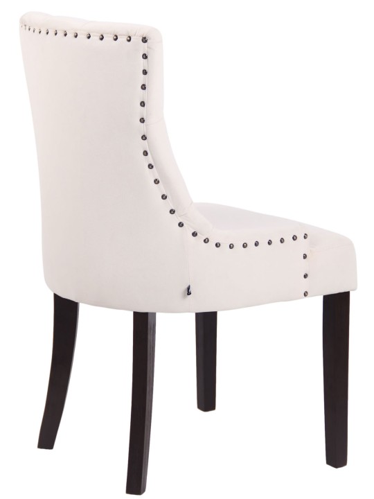 Eetkamerstoel Aberdeen fluweel antiek, crème