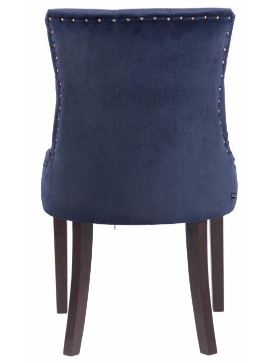 Eetkamerstoel Aberdeen fluweel antiek, blauw Eetkamerstoel Aberdeen fluweel antiek, blauw