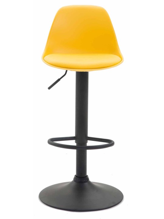 Set van 2 barkrukken Kiel kunststof, geel