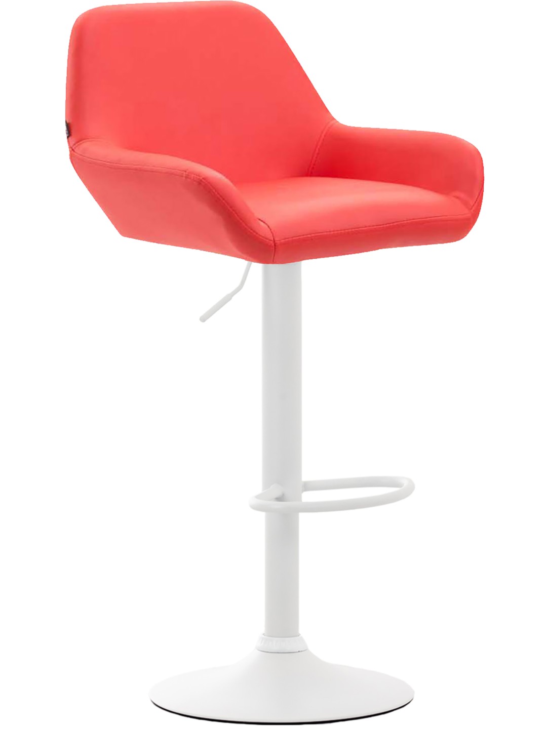 Barkruk Braga kunstleer, rood