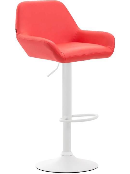 Barkruk Braga kunstleer, rood