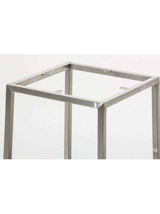 Set van 2 barkrukken Montreal 85 stof roestvrij staal, donkergrijs