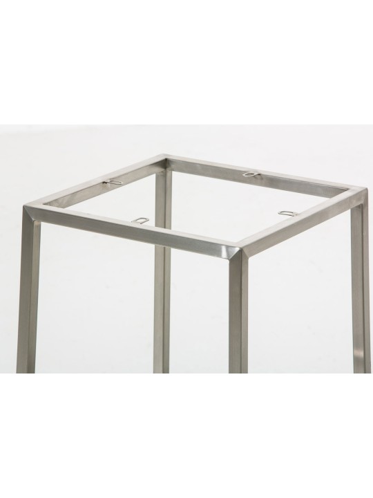 Set van 2 barkrukken Montreal 80 stof roestvrij staal, donkergrijs