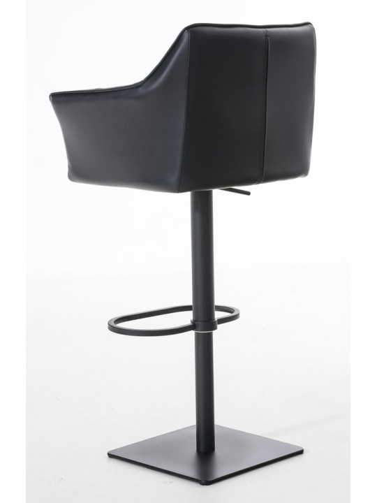 Set van 2 barkrukken Damaso kunstleer, zwart Set van 2 barkrukken Damaso kunstleer, zwart