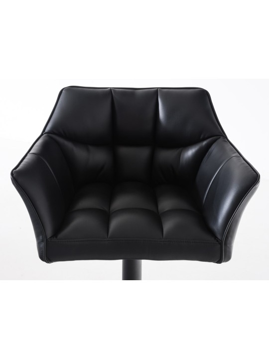 Set van 2 barkrukken Damaso kunstleer, zwart Set van 2 barkrukken Damaso kunstleer, zwart