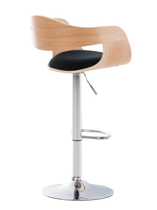 Set van 2 barkrukken Kingston C stof, naturel/zwart