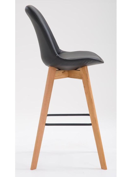 Set van 2 barkrukken Metz kunstleer naturel, zwart