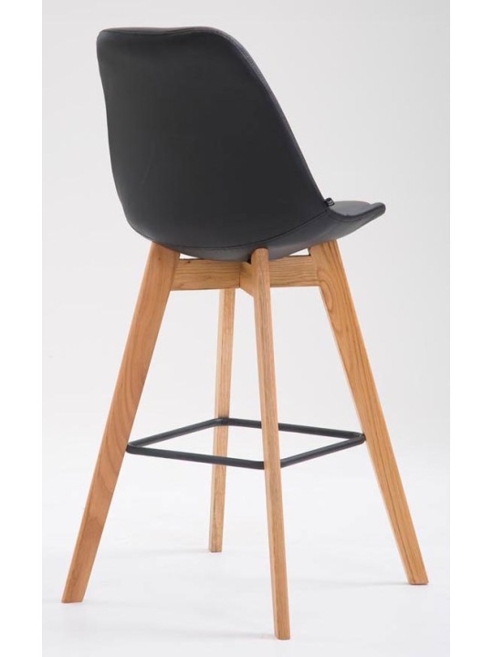 Set van 2 barkrukken Metz kunstleer naturel, zwart