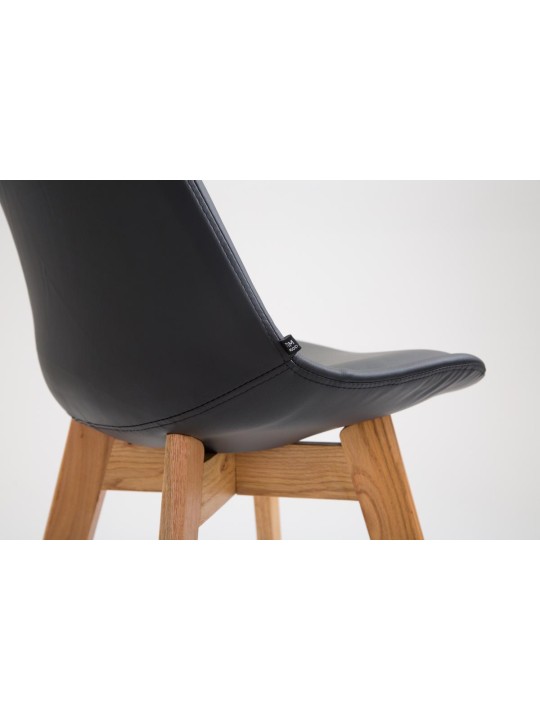 Set van 2 barkrukken Metz kunstleer naturel, zwart