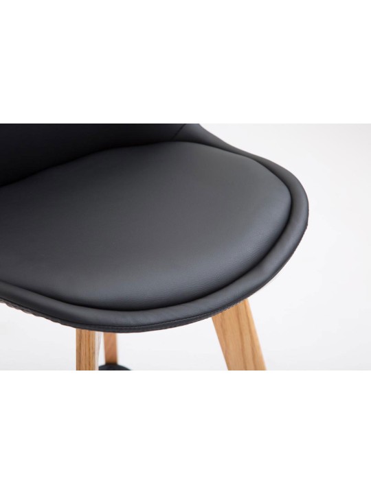 Set van 2 barkrukken Metz kunstleer naturel, zwart