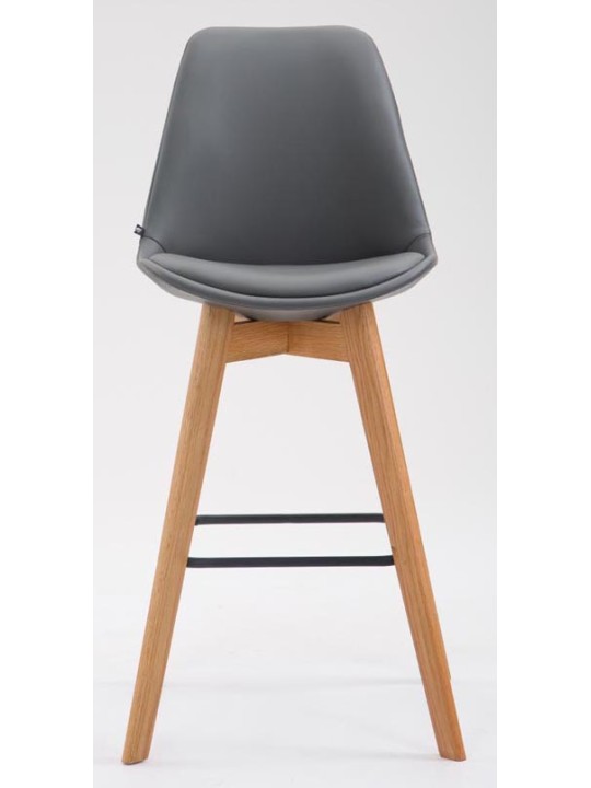 Set van 2 barkrukken Metz kunstleer naturel, grijs